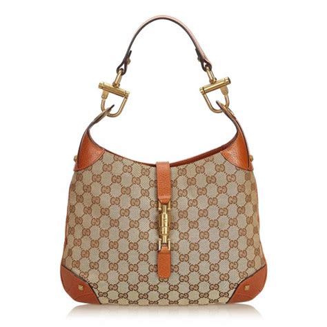 gucci jackie brown leather|Gucci handbags for sale.